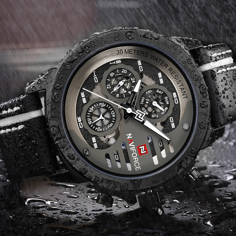 Nouvelle Montre Homme NAVIFORCE Créative Sport Militaire Montre-Bracelet Homme d'Affaires Luxueuse Décontractée Relogio Masculino