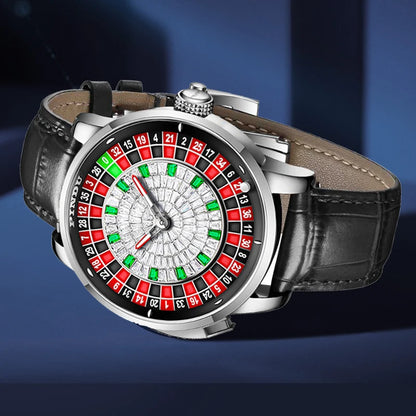 Montres PINDOU P6629 Roulette Montre Mécanique pour Homme à Mouvement Saphir