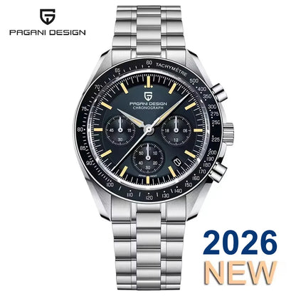 2026 PAGANI DESIGN Nouvelles Montres Homme Marque de Luxe Chronographe Automatique Quartz Étanche Sport Acier Inoxydable Horloge Relogio