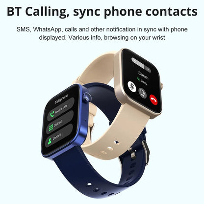 COLMI P71 Montre connectée avec appels vocaux, surveillance de la santé, étanchéité IP68, notifications intelligentes, assistant vocal pour hommes et femmes