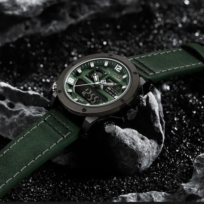 NAVIFORCE NF9236 Dual Display Military Chronograph Watch