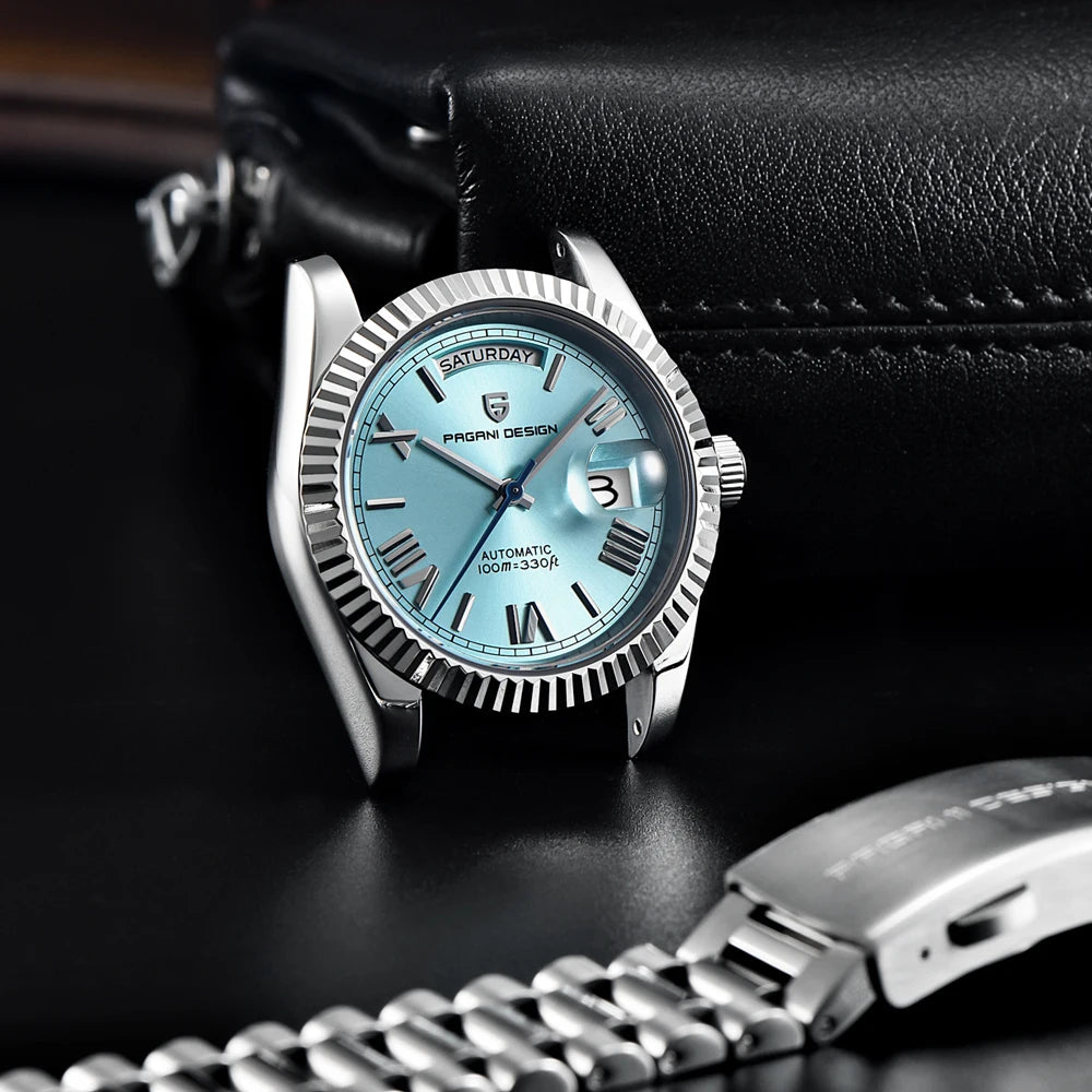 Montre-bracelet automatique de luxe pour homme PAGANI DESIGN 2026, marque de luxe, mouvement mécanique, verre saphir AR, calendrier
