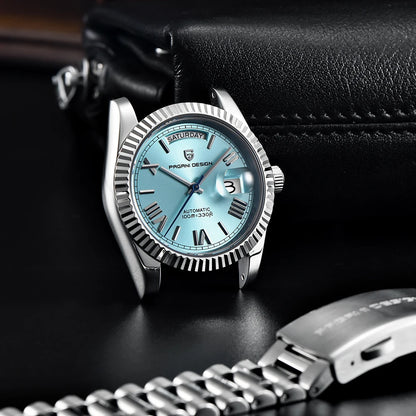 Montre-bracelet automatique de luxe pour homme PAGANI DESIGN 2026, marque de luxe, mouvement mécanique, verre saphir AR, calendrier