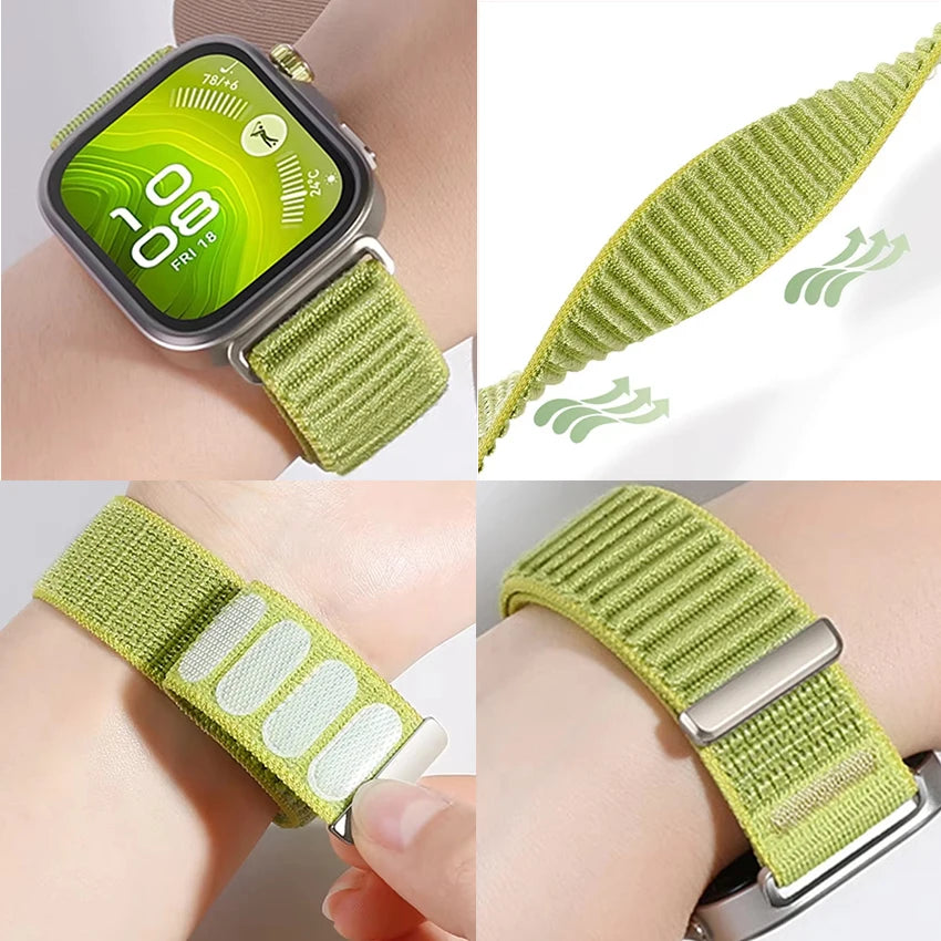 Official Nylon Loop Bands for Huawei Watch Fit 5 4 pro strap Smartwatch Accessories Bracelet correa Huawei Watch fit 3 4 5 Strap
