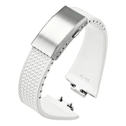 Bracelet en caoutchouc fluoré pour Tissot PRX Series Super Player 35mm 40mm FKM Femmes Hommes Boucle déployante à dégagement rapide Bracelet de montre 11mm 12mm