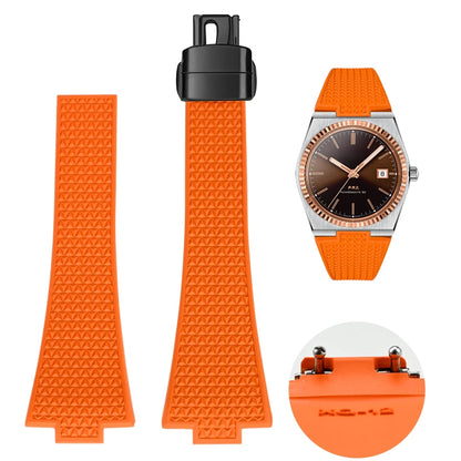 Bracelet en caoutchouc fluoré pour Tissot PRX Series 35mm 40mm Boucle Papillon FKM 11mm 12mm Étanches, Bracelet de Montre à Dégagement Rapide de Remplacement