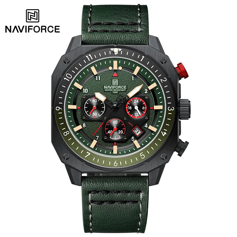 NAVIFORCE NF8057 Chronograph 24-Hour Date Display Watch