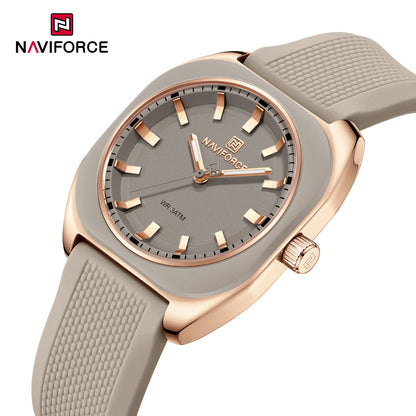 NAVIFORCE – Montre à quartz décontractée et élégante pour femme, bracelet en silicone, cadeau pour femme, montre-bracelet décontractée, Relogio Feminino