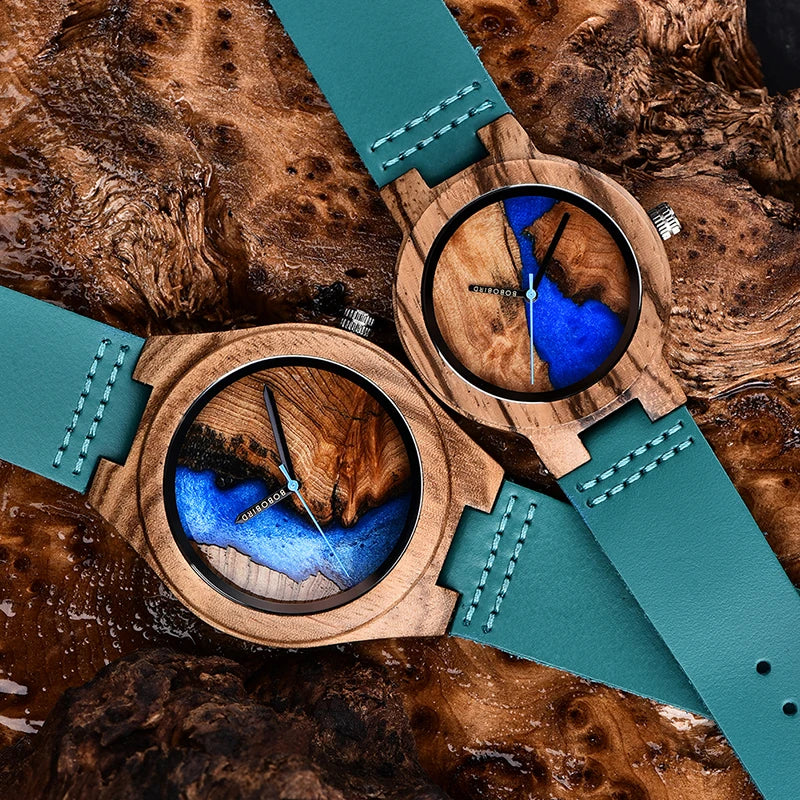 BOBO BIRD Universal Bamboo Wooden Leather Watch