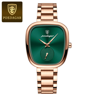 POEDAGAR Elegant Luxury Watch For Woman Waterproof Stainless Steel Women's Quartz Watches Simple High Quality Ladies Wristwatch