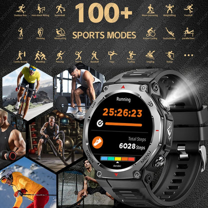 Nouvelle Montre Connectée T-Rex 3 Ultra Sports de Plein Air 2026 pour Hommes, Suivi GPS, Étanche 5 ATM, Fréquence Cardiaque, Appel Bluetooth HD