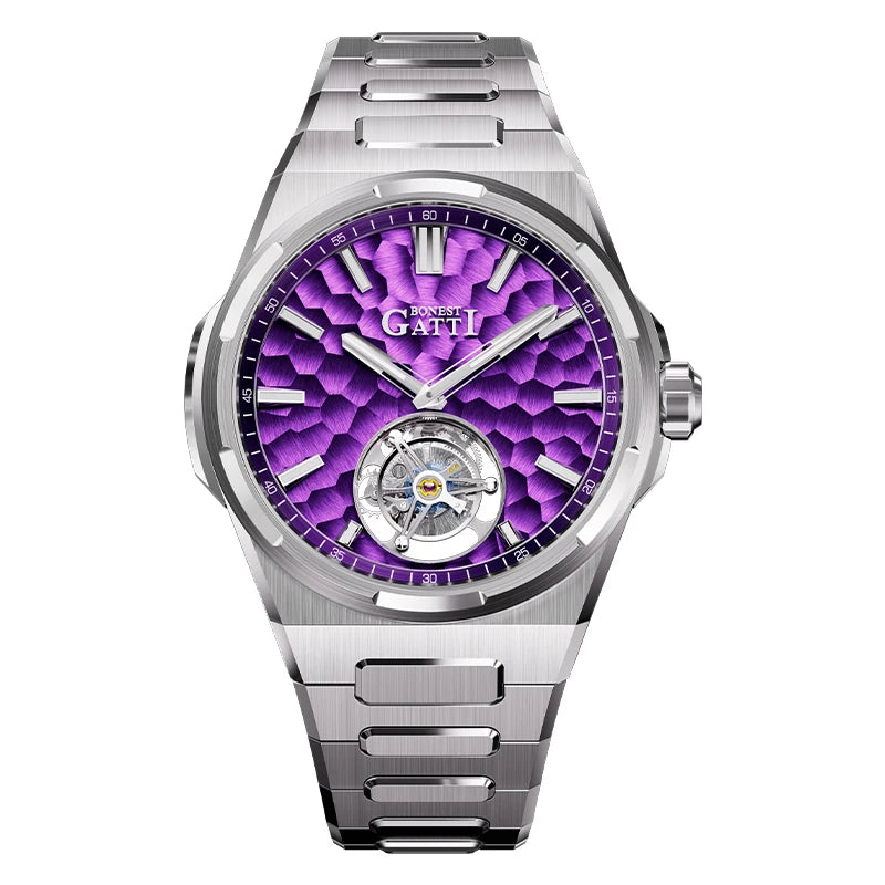 ChronoState BONEST GATTI BG7005 – Montre squelette Tourbillon 43MM | Garde-temps mécanique en verre saphir