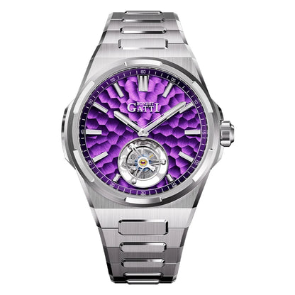 ChronoState BONEST GATTI BG7005 – Montre squelette Tourbillon 43MM | Garde-temps mécanique en verre saphir