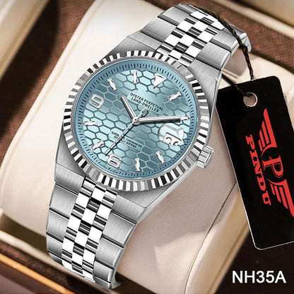PINDU NH35A Automatic Mechanical Sapphire Watch 100M