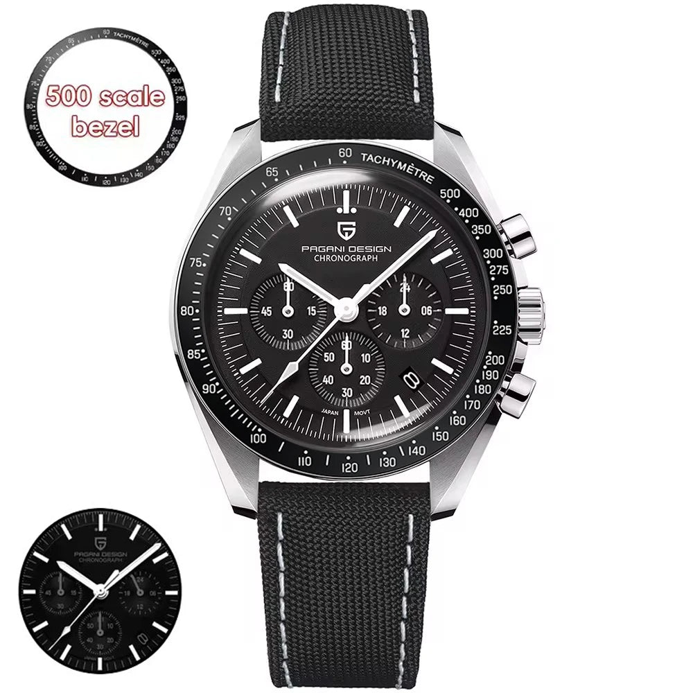 2026 New PAGANI DESIGN V5 Moon Men's Watches Top Luxury Quartz Watch For Men Chronograph Waterproof Sport Stainless Steel Clock