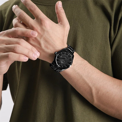 Montre NAVIFORCE Homme de Marque Haut de Gamme Étanche Quartz Business Décontractée Montres-bracelets Bracelet Acier Inoxydable Date Horloge Relogio Masculino