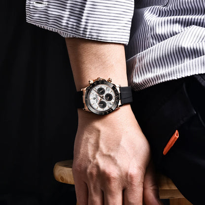 PAGANI DESIGN 2026 NOUVEAU 1664 Montre homme cadran météorite Montre de luxe en saphir à quartz pour hommes Chronographe sport pour hommes Reloj Hombre