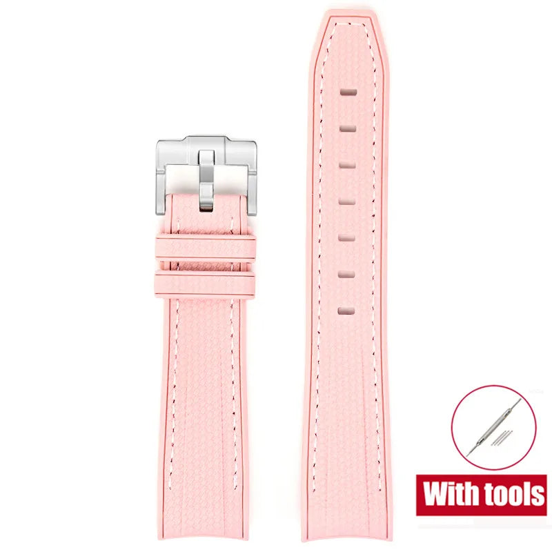 Bracelet de plongée 20mm pour Omega X Swatch Joint MoonSwatch Hommes Femmes Embout incurvé Arc Bracelet en caoutchouc TPU pour Outils de bracelet de montre Rolex