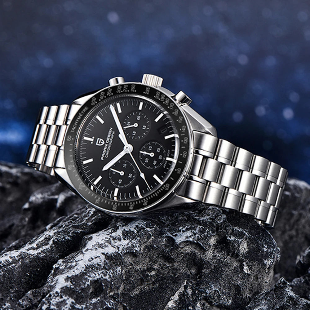 2026 New PAGANI DESIGN V5 Moon Men's Watches Top Luxury Quartz Watch For Men Chronograph Waterproof Sport Stainless Steel Clock