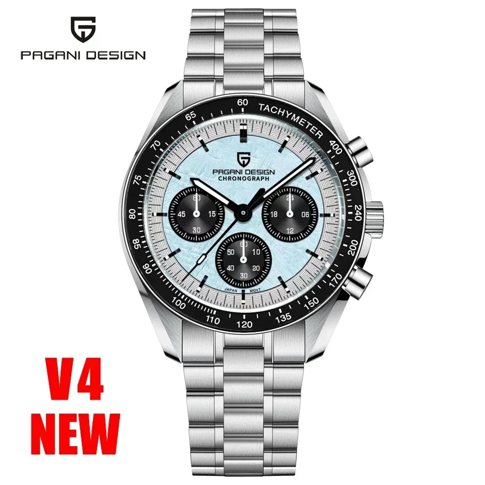 PAGANI DESIGN 2026 Nouvelles Montres Homme Montre de Luxe à Quartz Pour Homme Chronographe Rapide à Date Automatique Bracelet Saphir AR