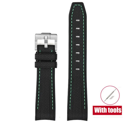 Bracelet de plongée 20mm pour Omega X Swatch Joint MoonSwatch Hommes Femmes Embout incurvé Arc Bracelet en caoutchouc TPU pour Outils de bracelet de montre Rolex