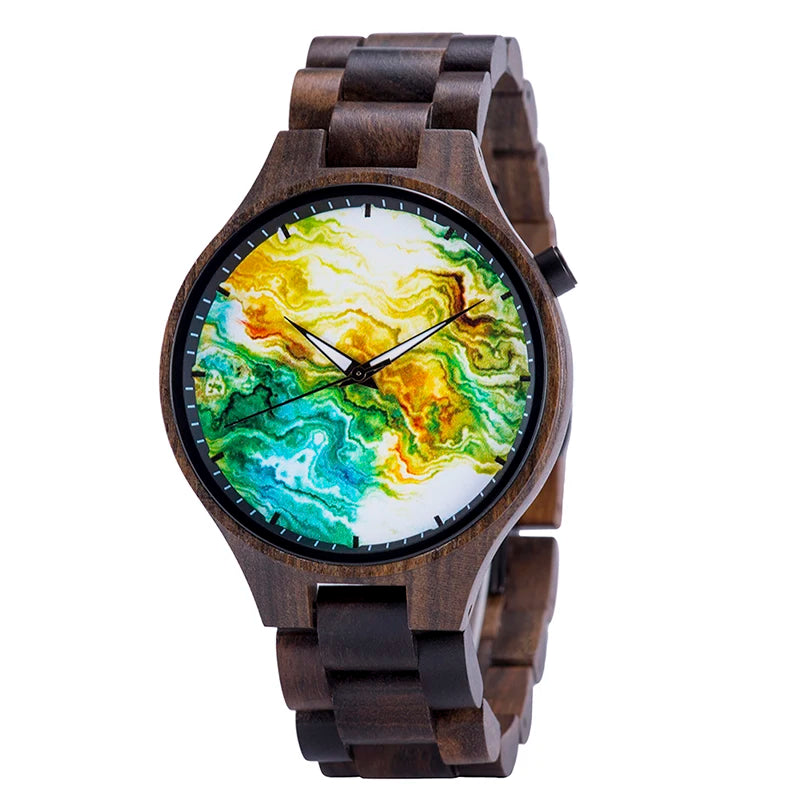 Montre en Bois BOBO BIRD pour Hommes Mouvement à Quartz Japonais Montres Étanche relogio masculino Cadeaux Personnalisables