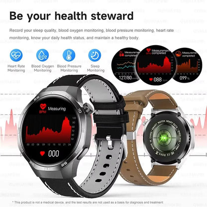 Montre connectée 2026 Watch 5 Pro GPS Suivi Boussole Hommes 360*360 Écran AMOLED NFC Appel BT Étanche Moniteur de Santé Montres Intelligentes Hommes