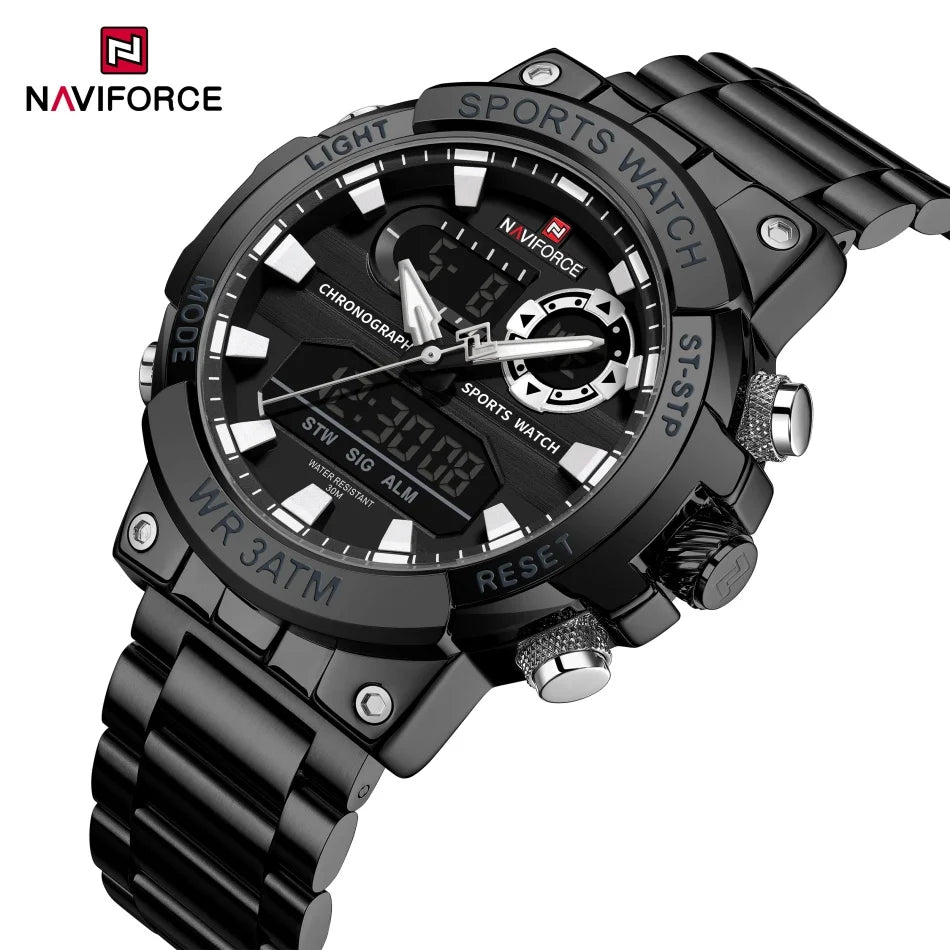 NAVIFORCE NF9237 Military Dual Display Chronograph Watch