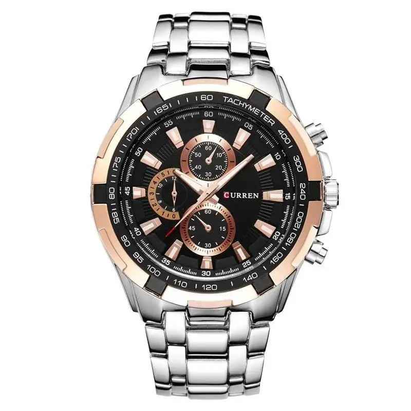 CURREN 8023 Montre à Quartz Homme Étanche Sport Militaire Montres Hommes Affaires Acier Inoxydable Montre-bracelet Horloge Masculine reloj hombre