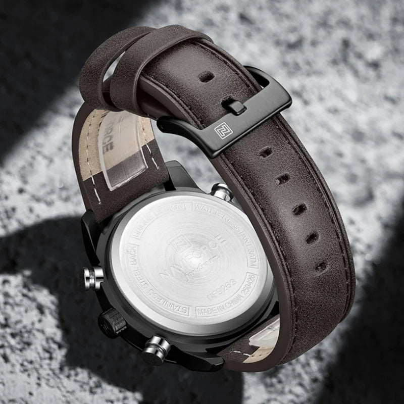 Montre Homme NAVIFORCE Tendance Sport Étanche Alarme Compte à Rebours Affichage Calendrier Automatique Marque de Luxe Montre Quartz Originale Homme