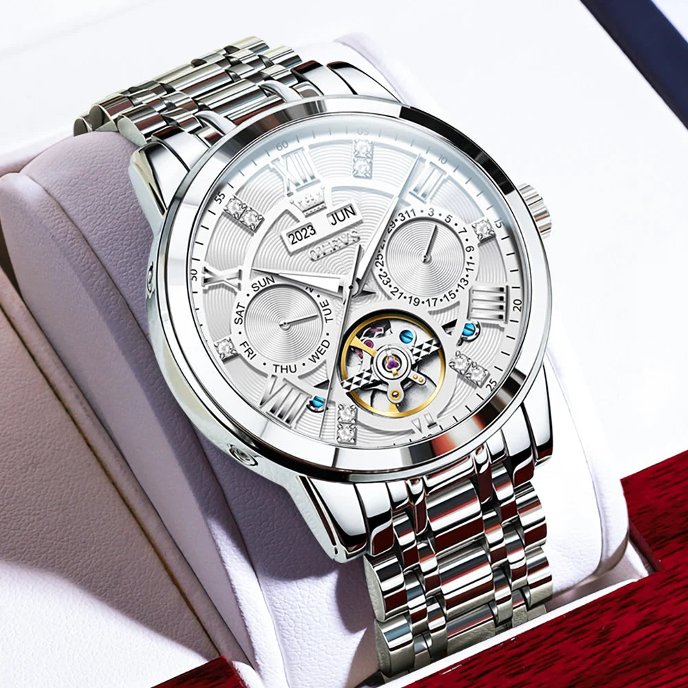 ChronoState 6701 – Automatic Flywheel Business Watch | Full Calendar Luminous 100M Waterproof