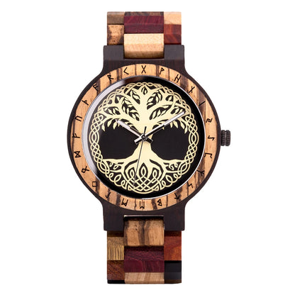 BOBOBIRD Engraved Wooden Watch for Men Customized Wood Wrist Watches for Dad Son Husband Boyfriend Personalized Birthday Gift