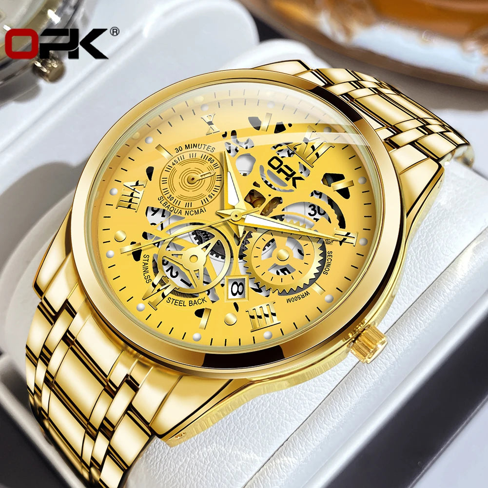 OPK8135 Steel Band Night Glow Watch