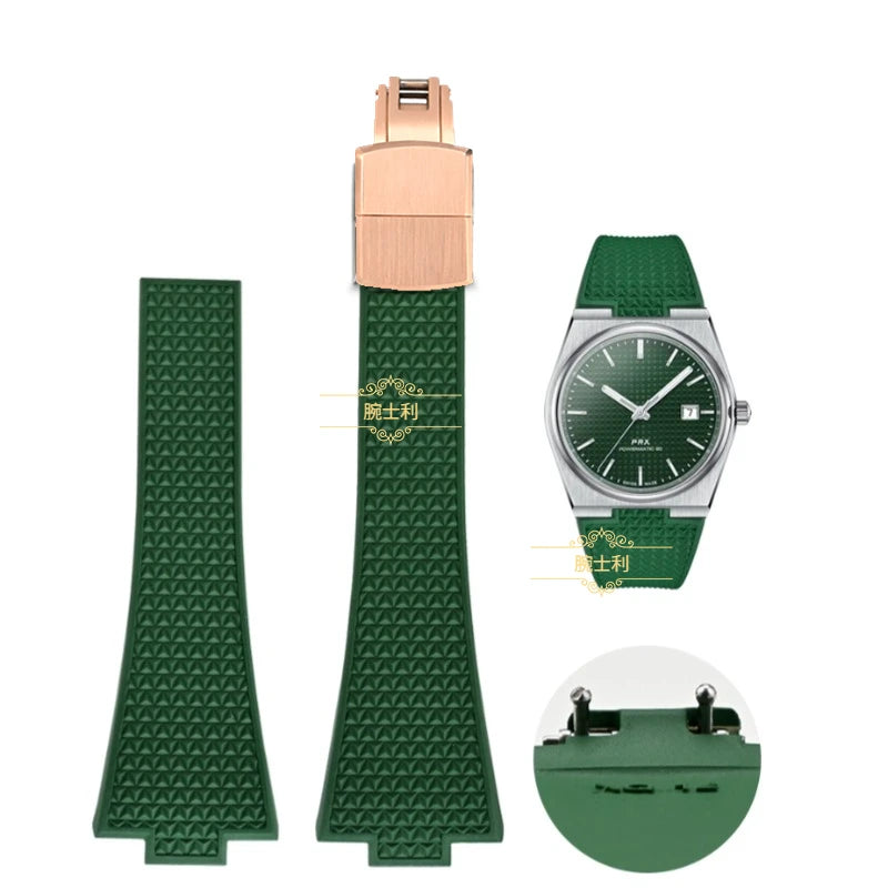 CTS Fluororubber Strap for Tissot PRX Series 35mm 40mm