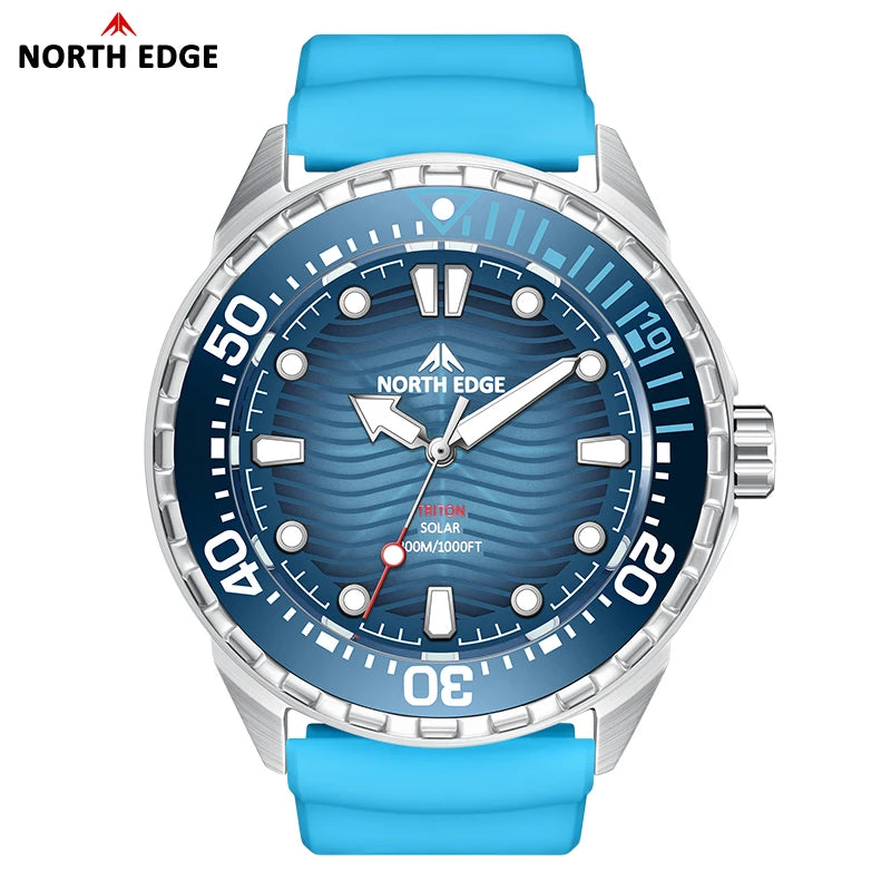 NORTH EDGE TRITON 2026 Solar Dive Watch 316L Steel