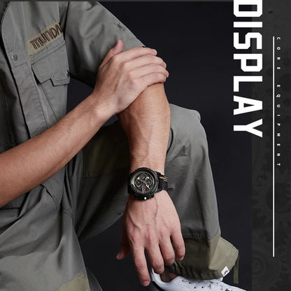 Montre Homme NAVIFORCE, Marque de Luxe, Étanche, Affichage 24 Heures, Date, Mouvement à Quartz, Bracelet en Cuir, Montre-Bracelet Sport pour Homme, Étanche