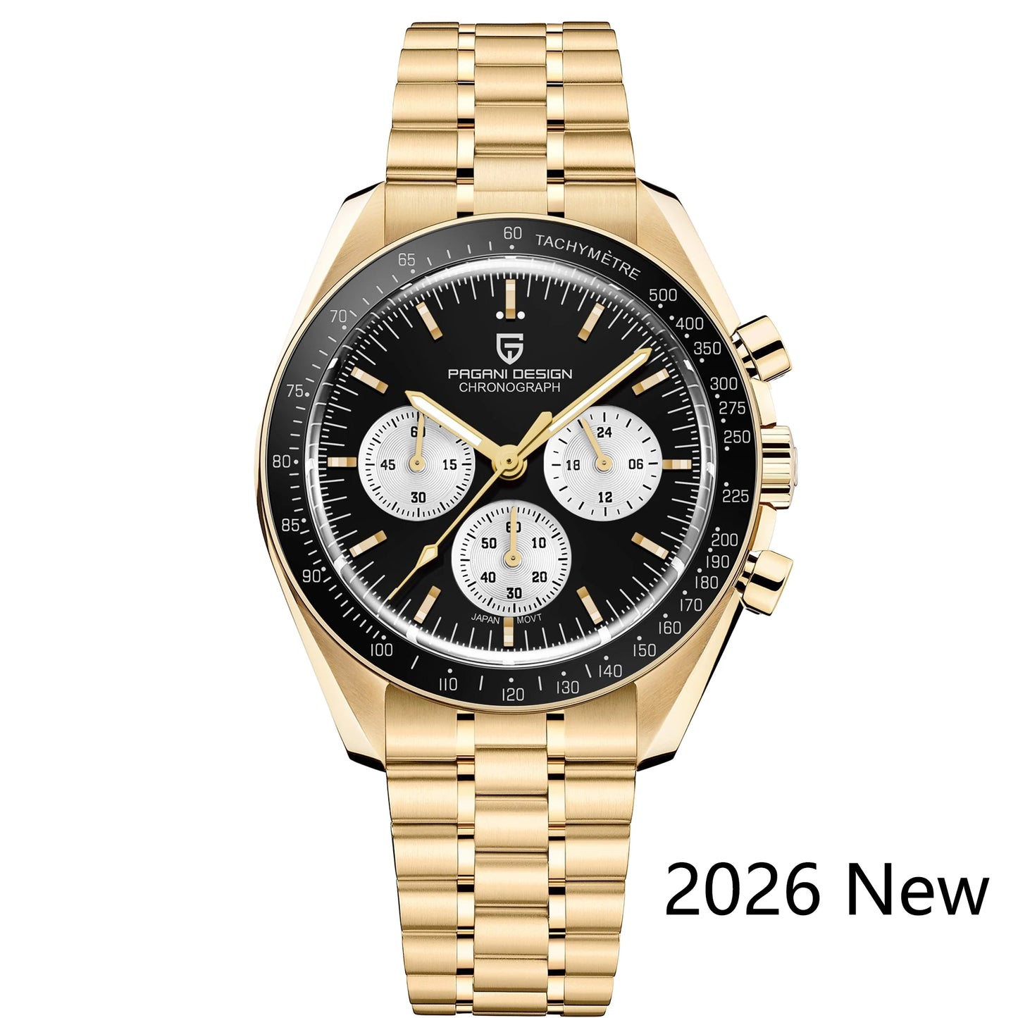 PAGANI DESIGN 2026 Nouvelles Montres Homme Montre de Luxe à Quartz Pour Homme Chronographe Rapide à Date Automatique Bracelet Saphir AR