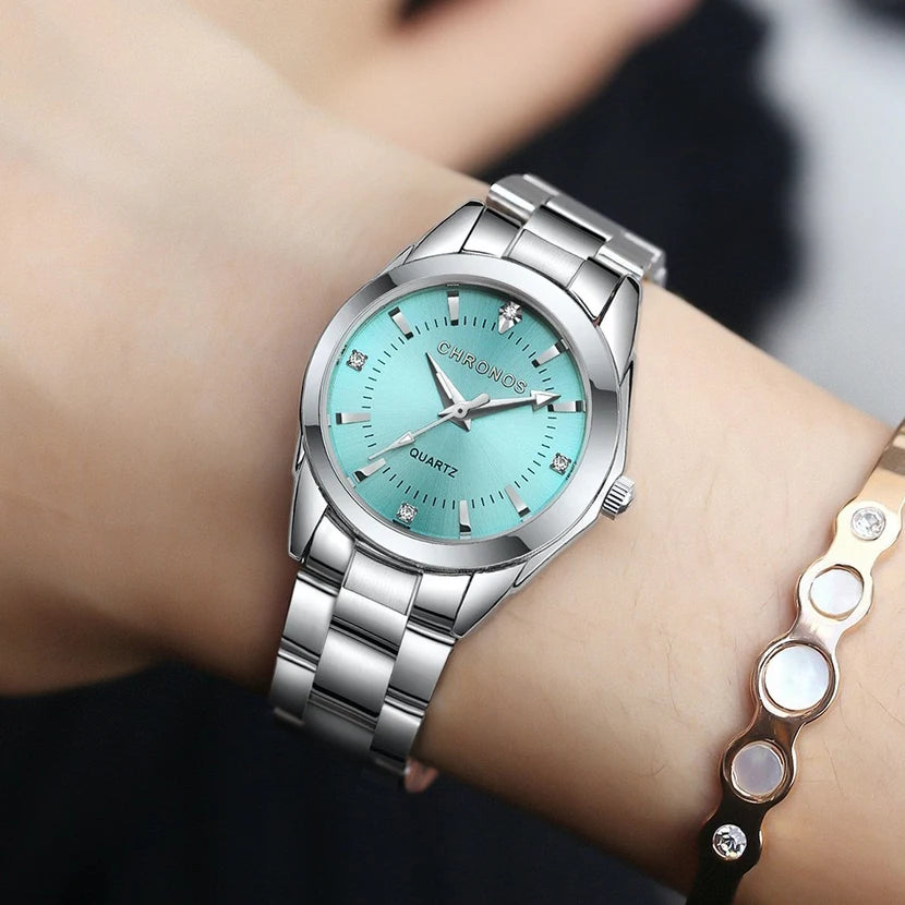 ChronoState Bella Royale Elegant Stainless Steel Quartz Watch for Women