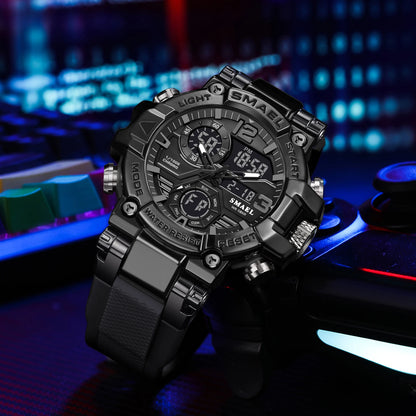 Montre de marque SMAEL 8110 étanche, Dropshipping, avec alarme et veilleuse, pour jeunes, style mode et affaires, mouvement à quartz, sport