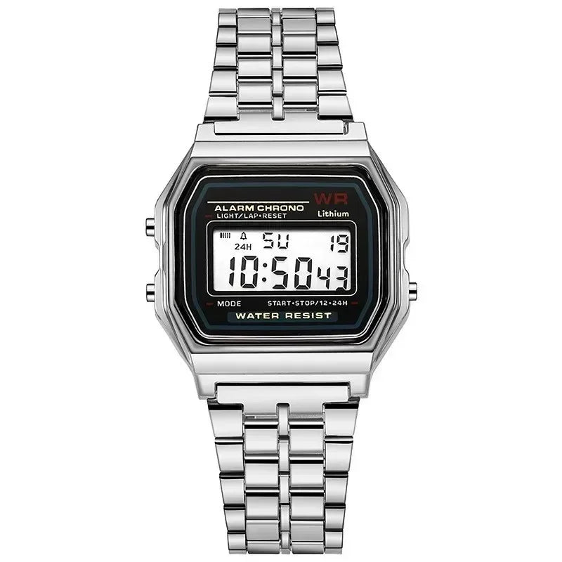 Retro Luxury Digital Display Gold Rose Watch for Men And Women Electronic Clock Elegant Timepiece