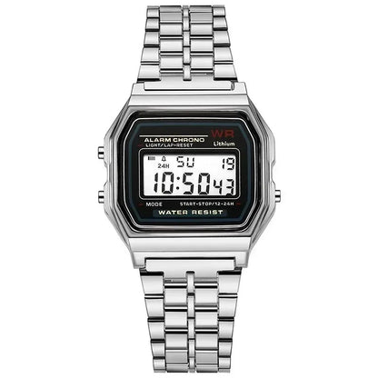 Retro Luxury Digital Display Gold Rose Watch for Men And Women Electronic Clock Elegant Timepiece