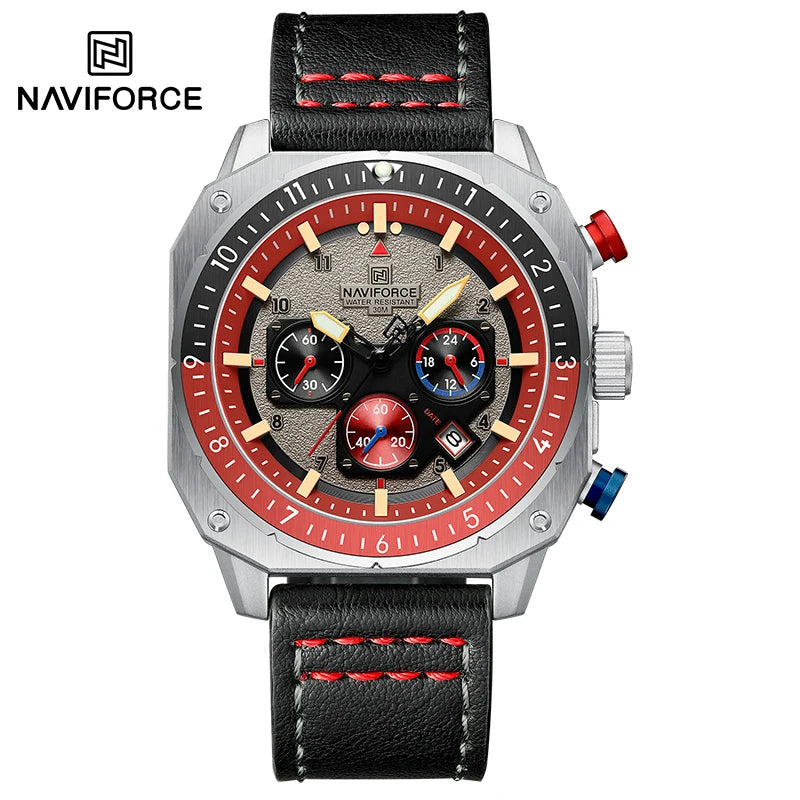 NAVIFORCE NF8057 Chronograph 24-Hour Date Display Watch