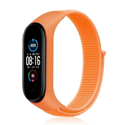 Nylon loop Mi band 4 5 6 Strap Replacement Soft Adjustable Wrist Watchband Pulsera correa For Xiaomi Mi band 3 4 5 6 7 Bracelet