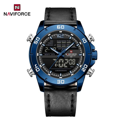 NAVIFORCE NF9253L Genuine Leather Band Luminous Date Clock