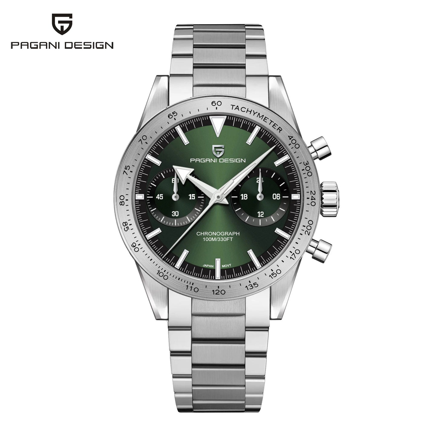 2026 Nouvelle montre homme rétro PAGANI DESIGN Montre à quartz phase de lune pour homme Chronographe sport de vitesse saphir AR VK64 Horloge Reloj Hombre