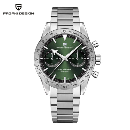 2026 Nouvelle montre homme rétro PAGANI DESIGN Montre à quartz phase de lune pour homme Chronographe sport de vitesse saphir AR VK64 Horloge Reloj Hombre