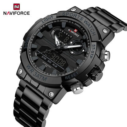 NAVIFORCE NF9237 Military Dual Display Chronograph Watch