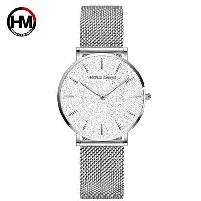 Hannah Martin 36mm Rose Gold Mesh Strap Watch