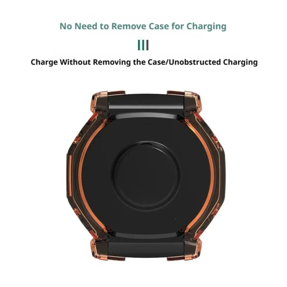 Protection en TPU robuste pour montre connectée Amazfit T-Rex Ultra 2, étui avec protection intégrale 4 coins, anti-rayures, coque de protection résistante à l'usure