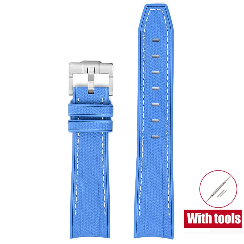 20mm Diving Strap for Omega X Swatch Joint MoonSwatch Men Women Arc Curved End TPU Rubber Bracelet for Rolex Watch Band Tools